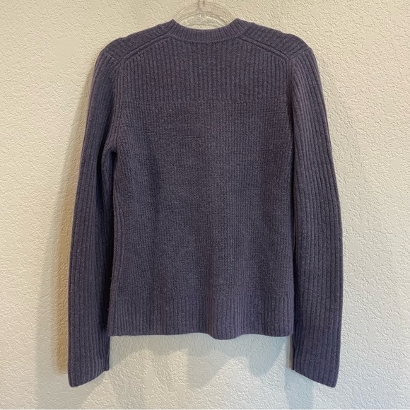 Athleta Layover Cardigan in Nightfall Purple - Extra Fine Merino Wool Blend - Picture 4 of 8